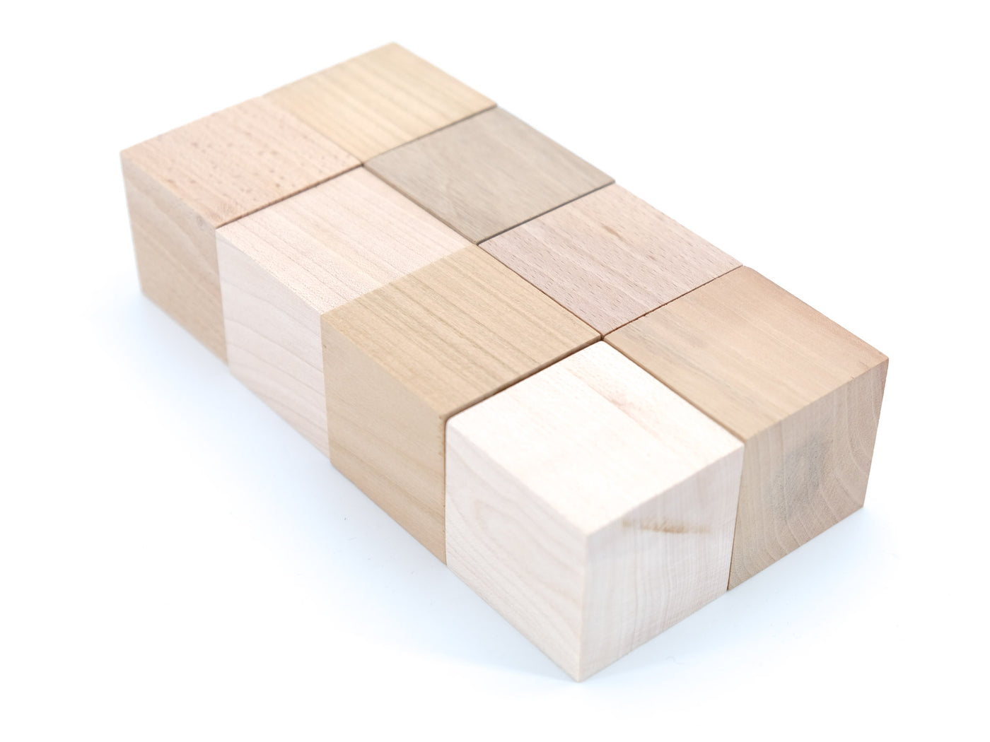 Kit de 8 cubes de motricité en bois