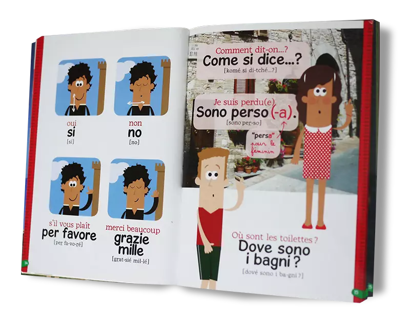 Italien, le guide de conversation des enfants