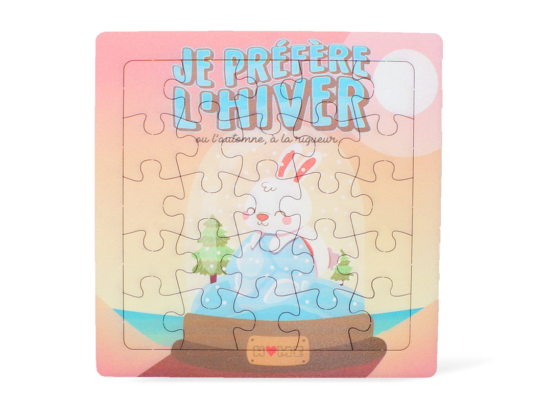 Le puzzle en carton Hiver - 25 pièces