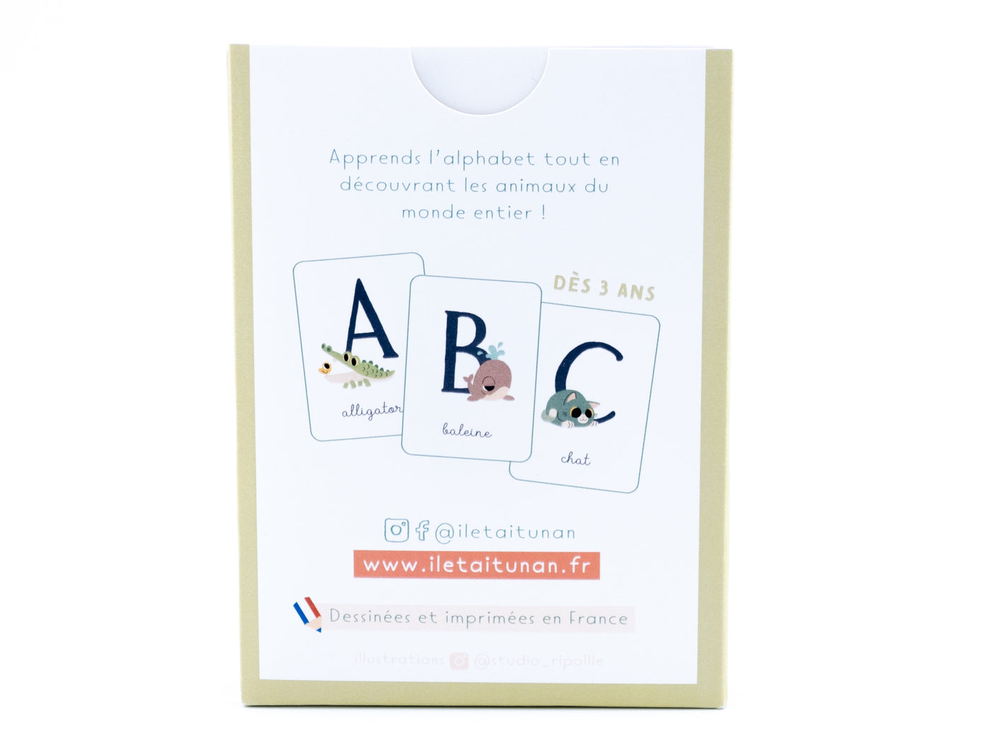 Cartes d'apprentissage Alphabet