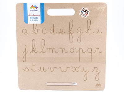 Tablette d'écriture minuscules cursives portative Montessori
