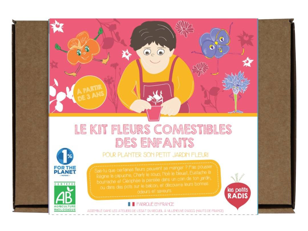 Kit Les Fleurs comestibles bio des enfants
