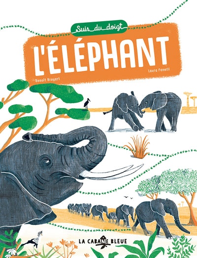 Livre "Suis du doigt l'éléphant"